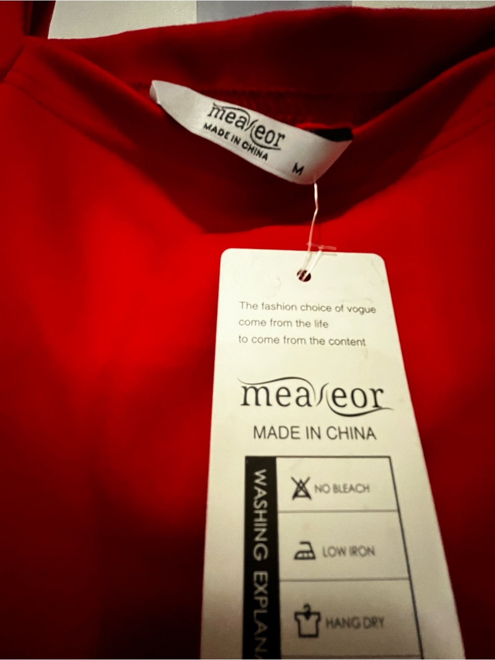 Cold shoulder red top NWT - Picture 3 of 3